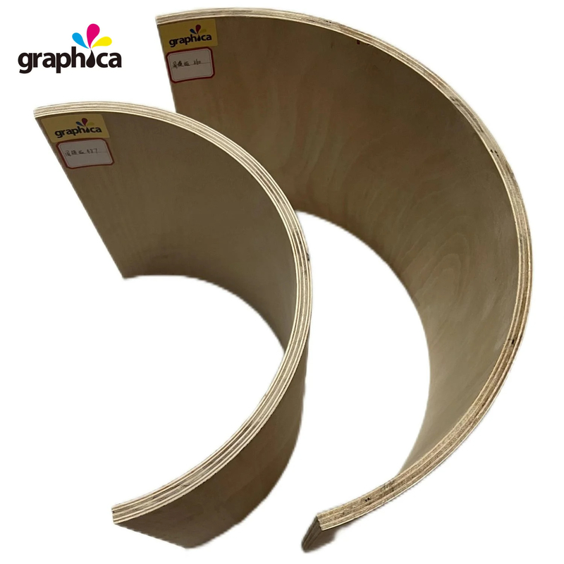 Full Poplar 16 mm 2024 Rotary Die Board Coupe du contreplaqué incurvé pour la découpe laser