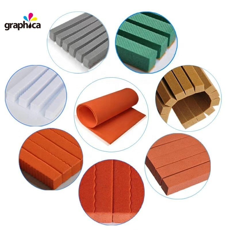 Dureté 40-45 degrés C Processus de fabrication du caoutchouc à cellules ouvertes pour la coupe