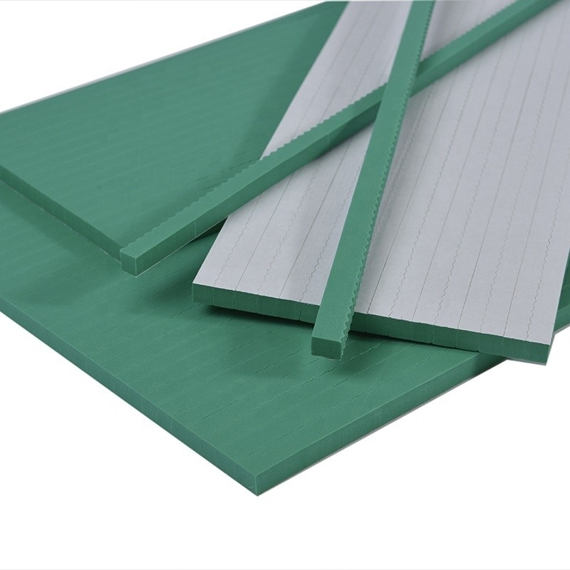 40-45 degrés bordure une dureté feuille de caoutchouc EVA en couleur verte pour la découpe à la matrice plate