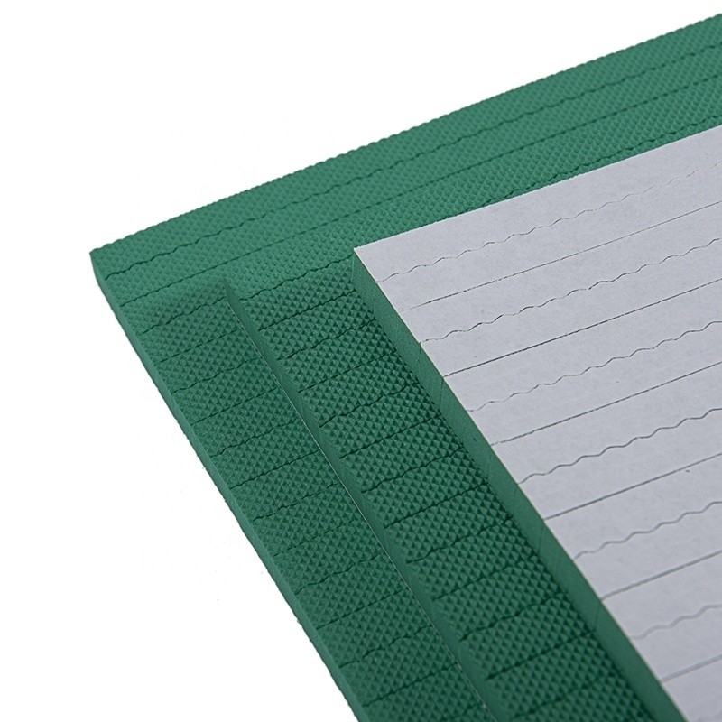 40-45 degrés bordure une dureté feuille de caoutchouc EVA en couleur verte pour la découpe à la matrice plate