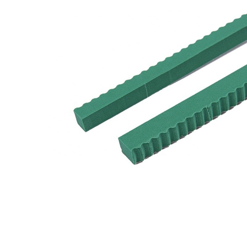 Dimensions 8 mm x 8 mm caoutchouc à éjection en mousse EVA adhésif vert élastique