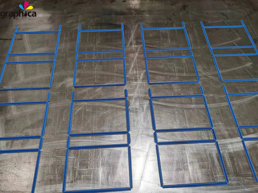 Best-seller Boîte de dépôt bleue Matrice de découpe à la pression en plastique pour matériaux d'impression