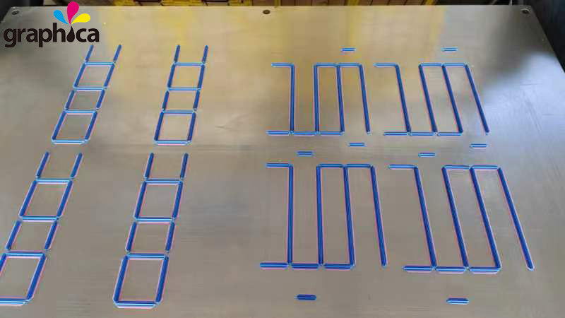 0.4 mm hauteur du canal noir matrice de plis en plastique rouleau et boîte pour la machine à découper à la matrice