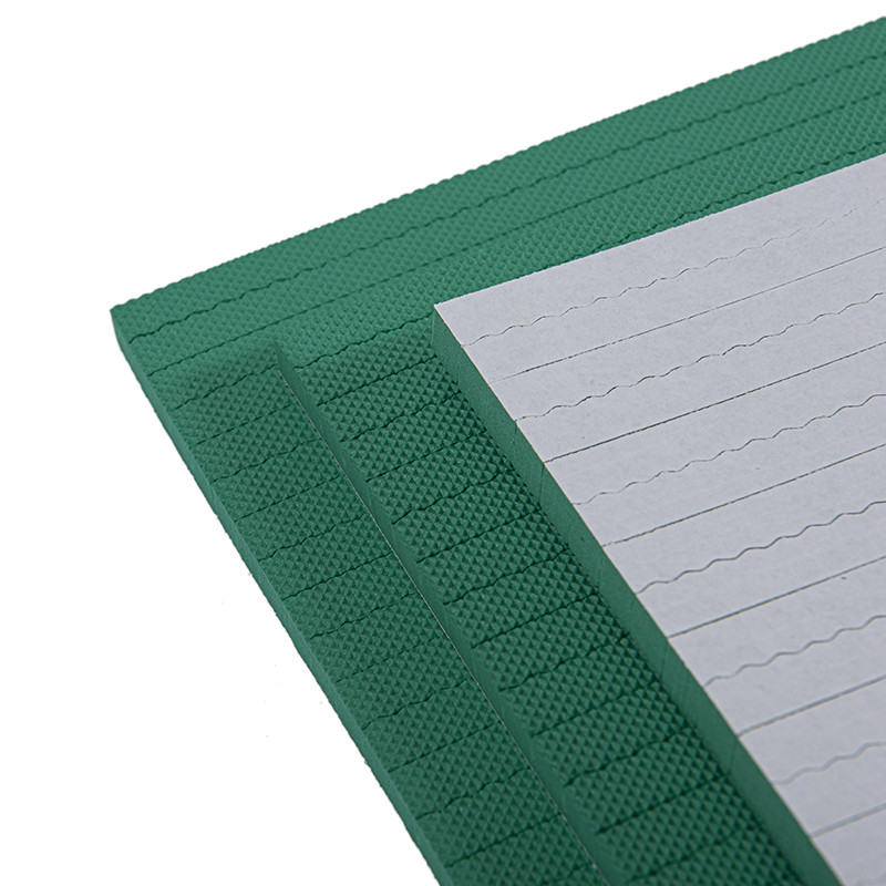 40-45 degrés bordure une dureté feuille de caoutchouc EVA en couleur verte pour la découpe à la matrice plate
