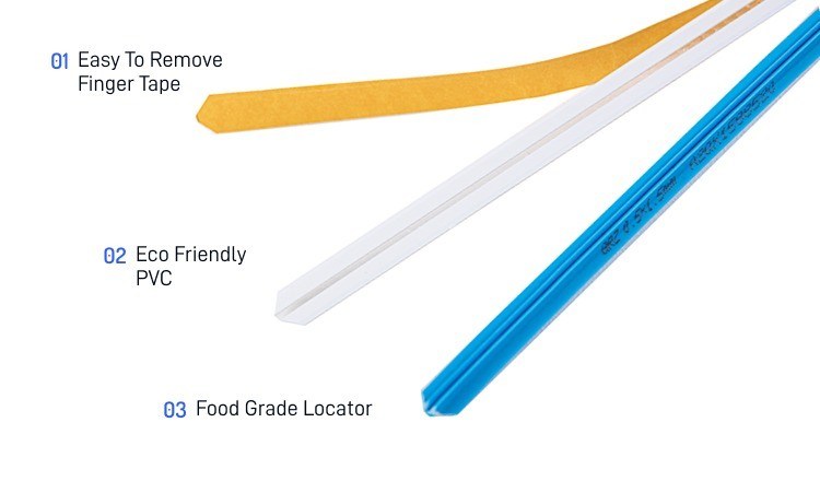 Graphique Bleu blanc jaune à base de plastique matrice adhésive creasing creasing canal pour MQ 1 boîte