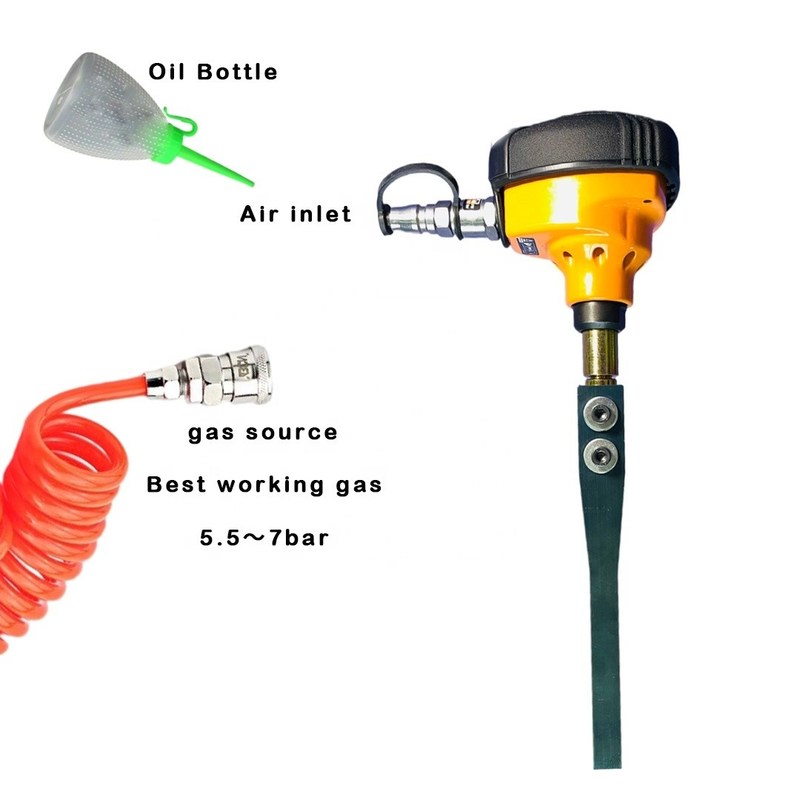 Outil de décapage pneumatique à portée de main pour décapage de déchets de découpe graphique