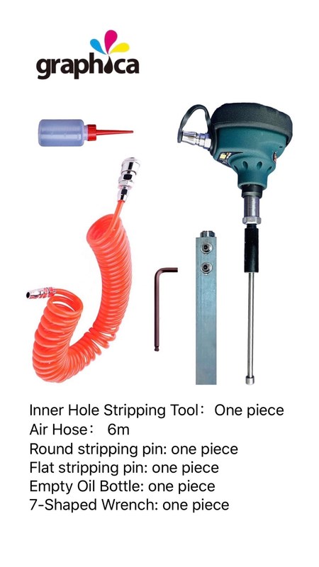 Outil de décapage pneumatique à portée de main pour le moulage rond