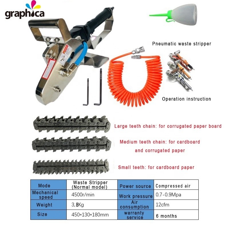 12CFM 0,65-0,8MPa Déchets de papier à découper à la matrice Stripper Machine pour le décapage de précision