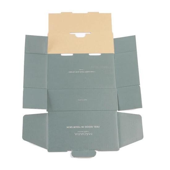 Commande personnalisée Acceptée Ensemble de soins de la peau biologique blanc Boîte d'emballage en carton pour robe