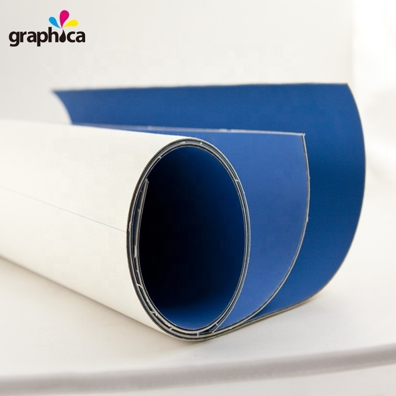 Graphique Pékin 2021 Impression en offset bleu Couverture en caoutchouc 1.95 mm d'épaisseur pour l'impression